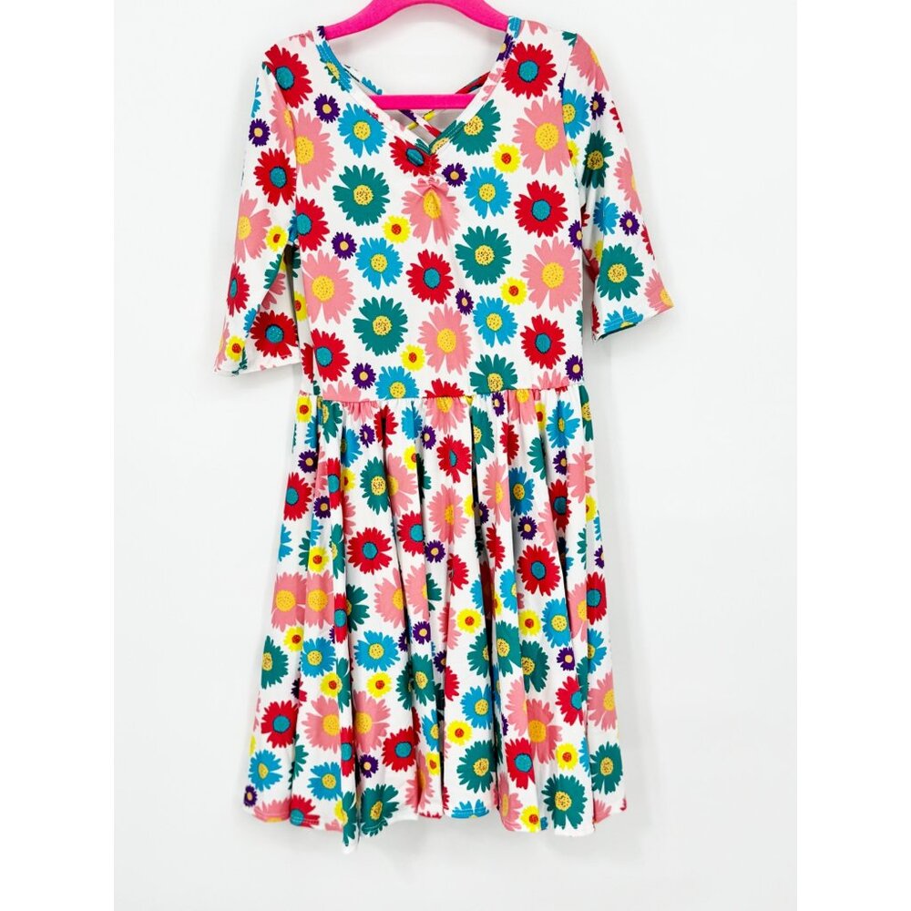 Dotdotsmile Girls Dress Size 7 Multi Color Floral Print New with Tags